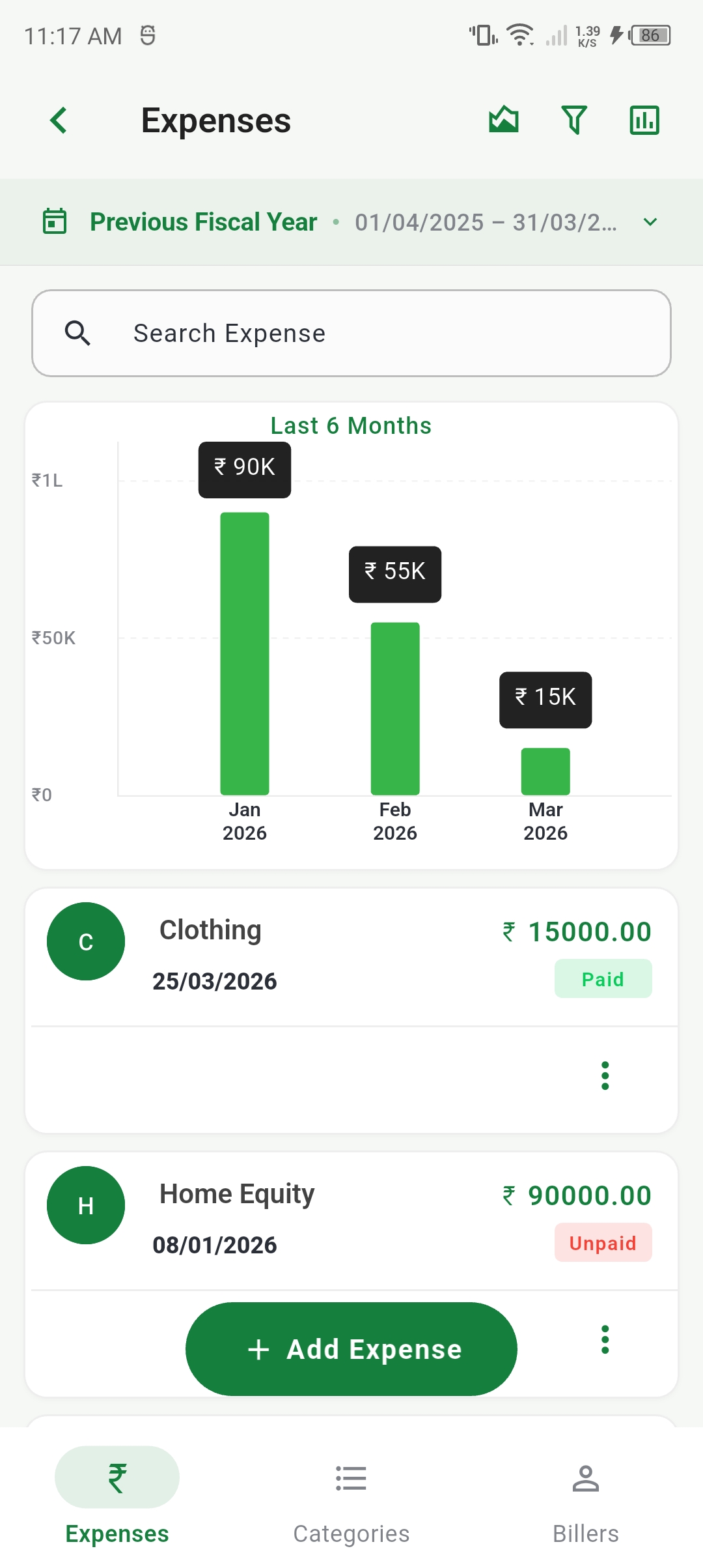 8. Expenses Dashboard