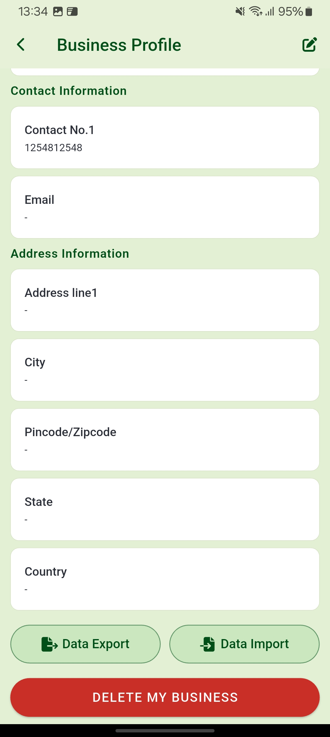 Select Deletion Option